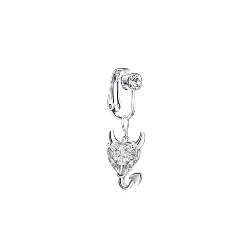 Nieuwe Vlinder Nep Navelpiercing Nep Buik Piercing Clip Op Navelstreng Navel Nep Piercing Faux Buik Kraakbeen Oorbel Clip