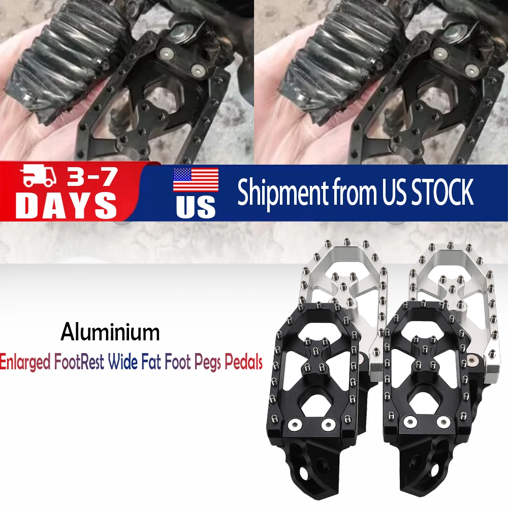 

Motorcycle For SUZUKI RM85 DRZ250 DRZ125L DR200 DR250 DR350 DR650/SE 1996-2023 2022 Enlarged FootRest Wide Fat Foot Pegs Pedals