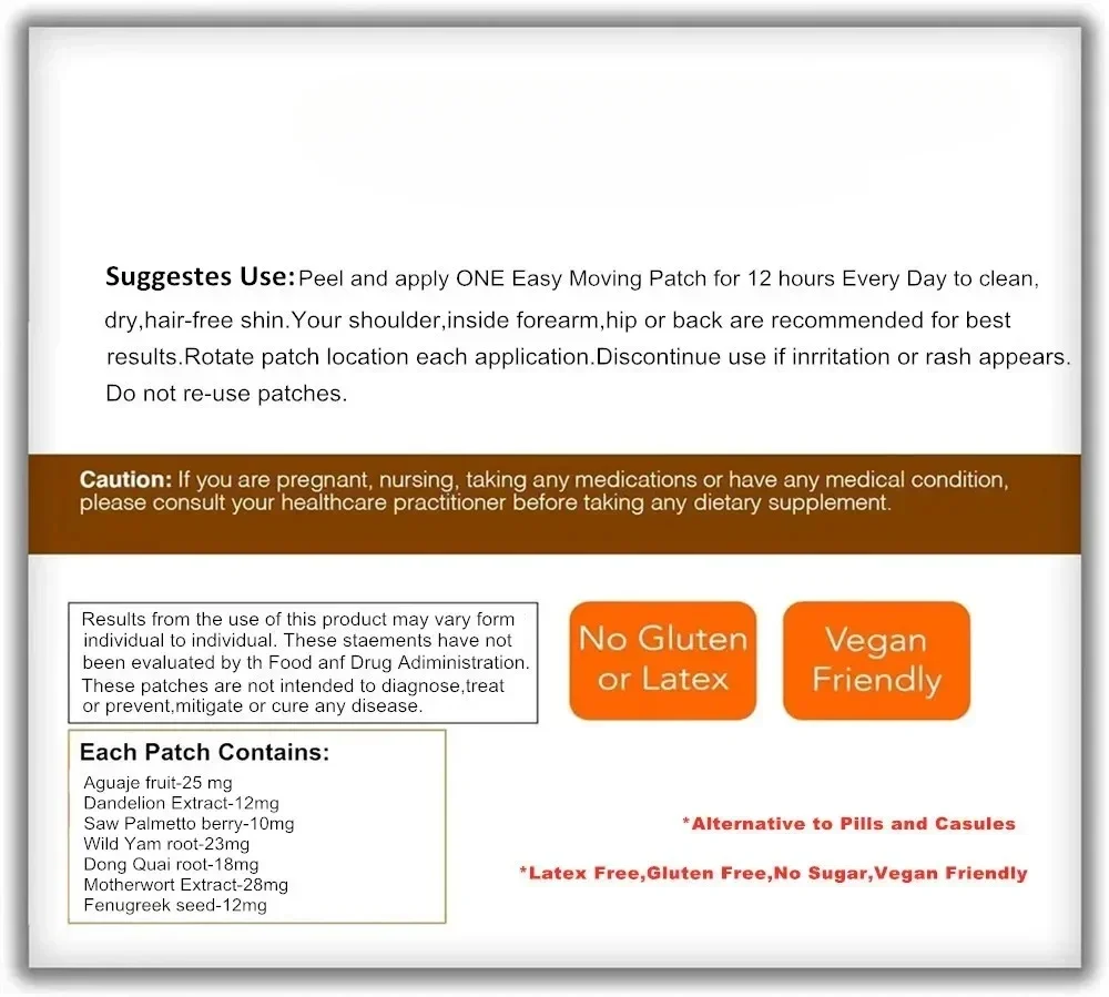 30 Patches Curve Butt Enhancement Transdermal Patches Tighten, Firm and Lift Booty and Hips