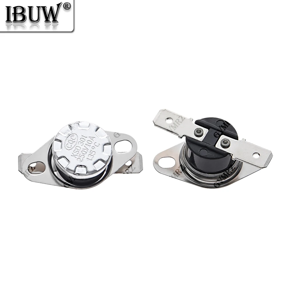 1PCS 50 60 KSD301 Normally Open Thermostat Sensor 10A 250V 0-160 degree Normally Closed Bakelite KSD-301 Temperature Switch 45