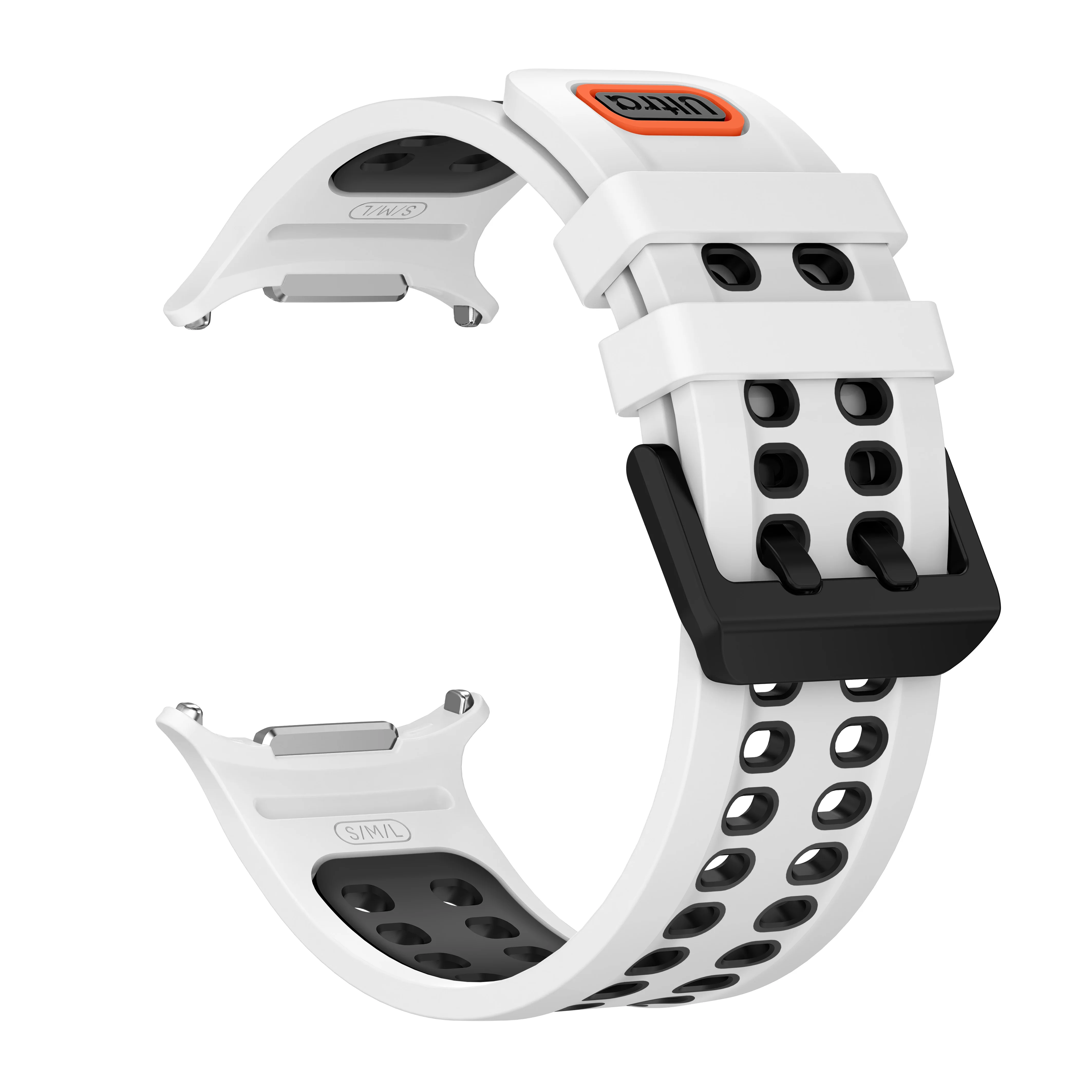Two-tone Silicone Strap For Samsung Galaxy Watch Ultra 2025 Outdoor Sports Breathable Bracelet Correa for Galaxy Watch Ultra 2