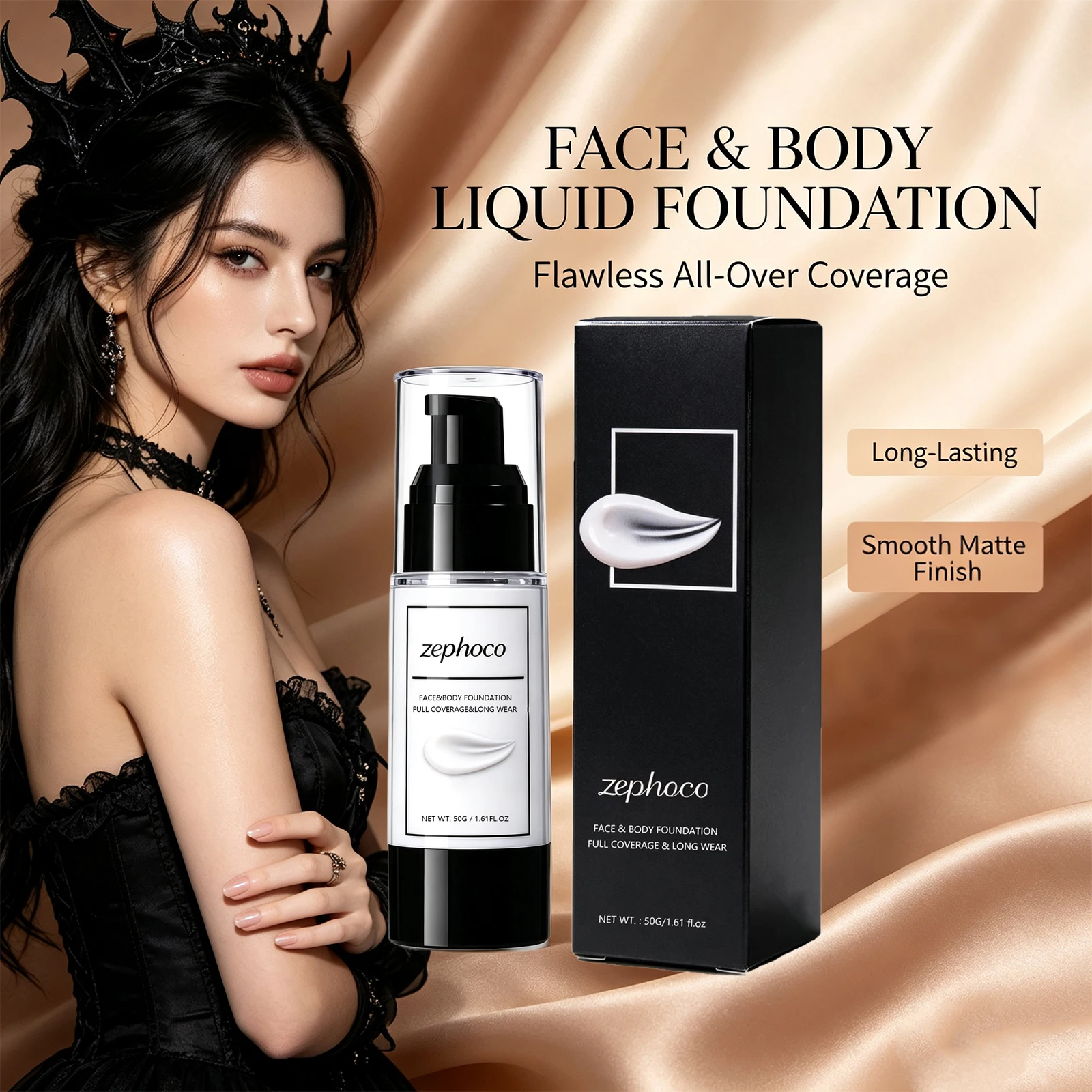 Face and Body Foundation Full Coverage Base Makeup for Costume Stage Makeup Easy to Apply Remove Long Wear Concealer Makeup Base