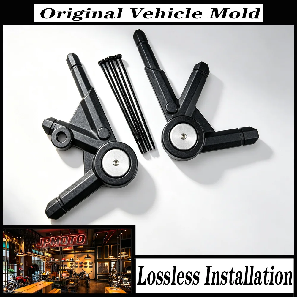 For BMW R1250GS R1200GS R 1250 GS R 1200 GS Adventure ADV LC 2013-2023 Motorcycle Frame Guard Cover Protector ABS Black Set
