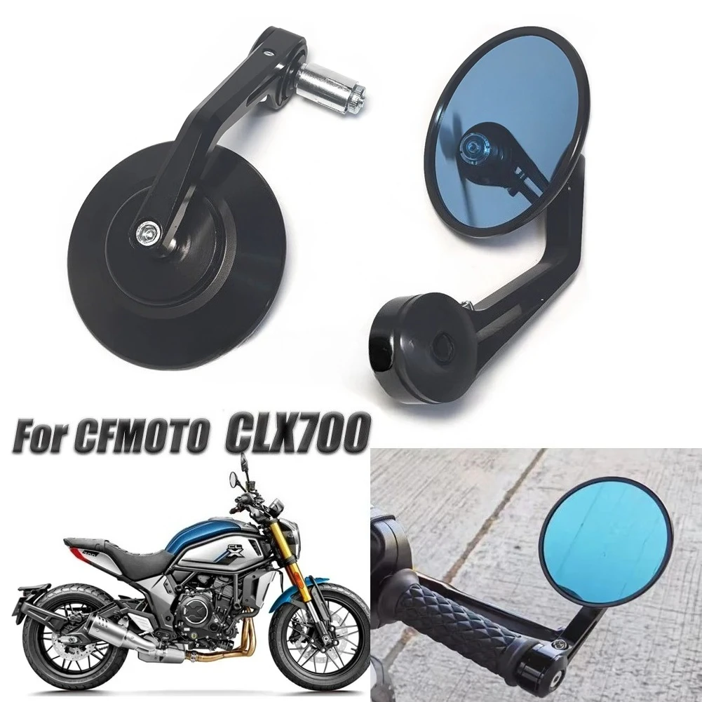 

For CFMOTO 700 CLX CLX700 CF700 Motorcycle Handlebar Rearview Mirror Angle Folding Reversing Handle Bar Ends Side Mirrors