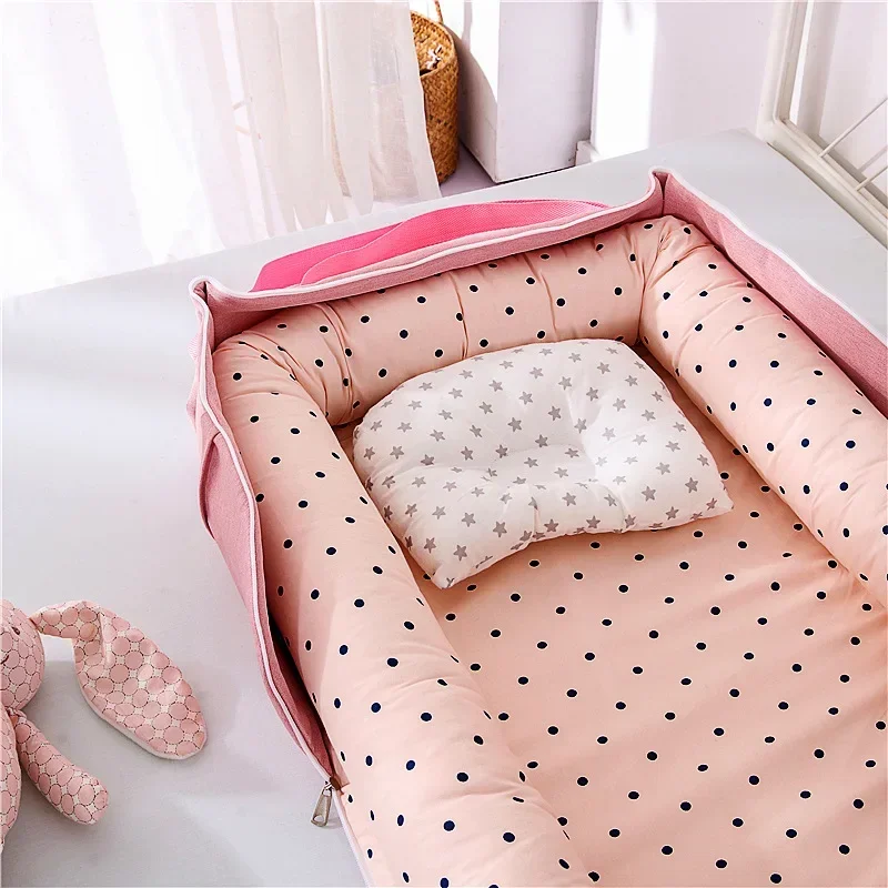 Portable Mother\'s Cradle Isolation Single Shoulder Mommy Bag Styling Pillow Bag Bed Middle Bed