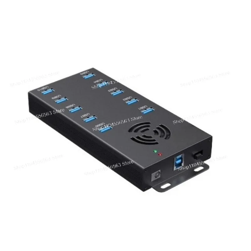 A-423 industrial grade 10-port USB 3.0 hub, high-speed expansion charging for mobile phones and tablets