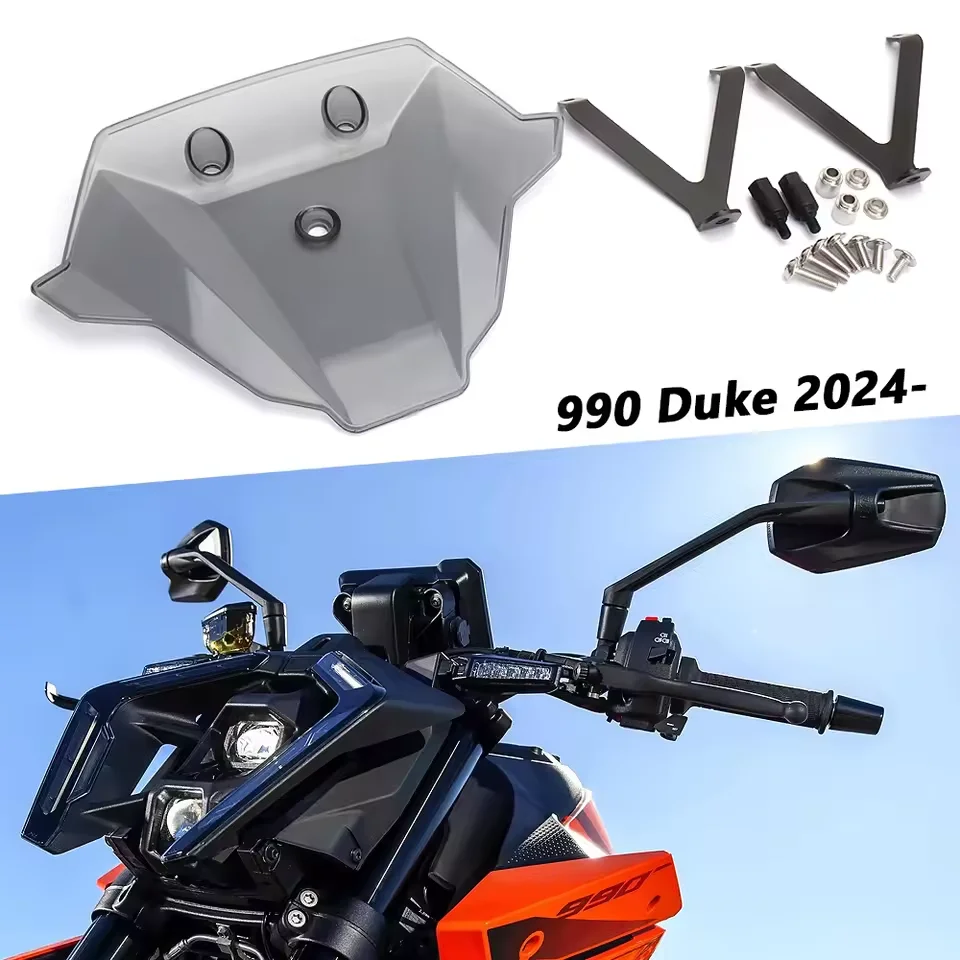 

Motorcycle Windshield Wind Deflector Windscreen Visor Screen Bracket Kit For 990 Duke 990Duke 990 DUKE 990DUKE 2024 2025