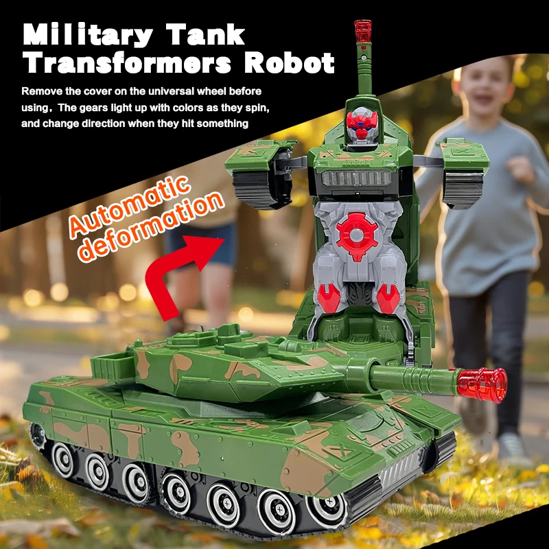 รถของเล่นวิศวกรรมจำลองสุดเท่สำหรับเด็ก หุ่นยนต์แปลงร่างอัตโนมัติ ของขวัญวันหยุด