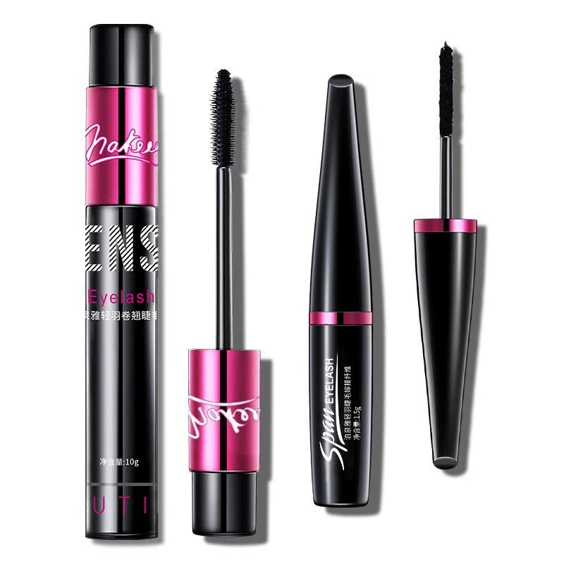 BIOréveiller A-Ensemble de maquillage noir injMascara, extension de cils, volume allongé, fibre 3D, cosmétiques imperméables, ensemble de 2 pièces