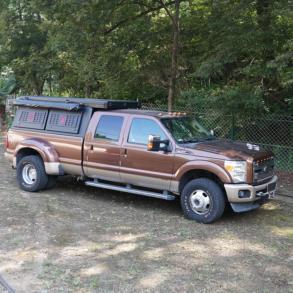 Factory Direct Selling Foldable Camping Hardshell Rooftop Rear Canopy  For Ford F350