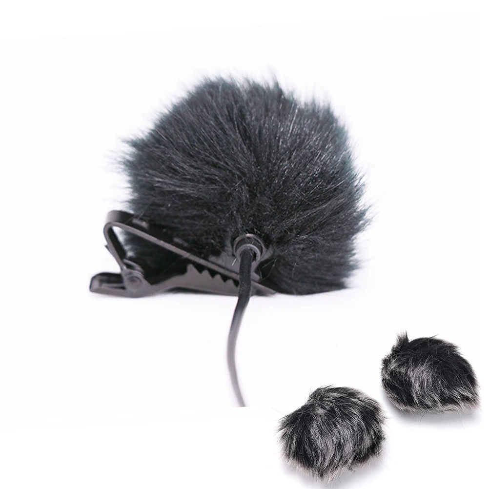 Popular Black Fur Windshield Windshield Windshield Suitable For Lapel Microphone Microphone Brand New Portable And Practical