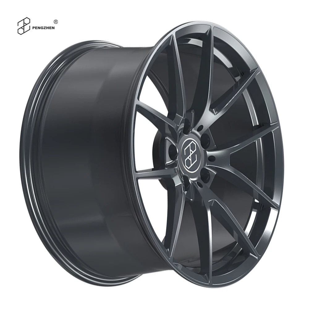 For  Gunmetal Grey 5 Spoke Monoblock Car Alloy Wheel Rims 20\
