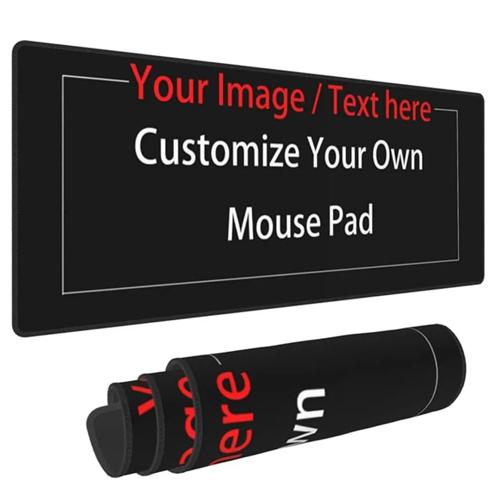 Large Mouse Pad with Photo, Text and Logo, Custom Desk Mat for Office, Gaming and Gifts, Non-Slip Rubber Base, Easy to Clean