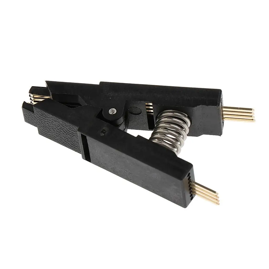 SOIC8 SOP8 Test Clip for 24CXX 25CXX 93CXX Flash Programmer with Plastic and Copper Contact Pins