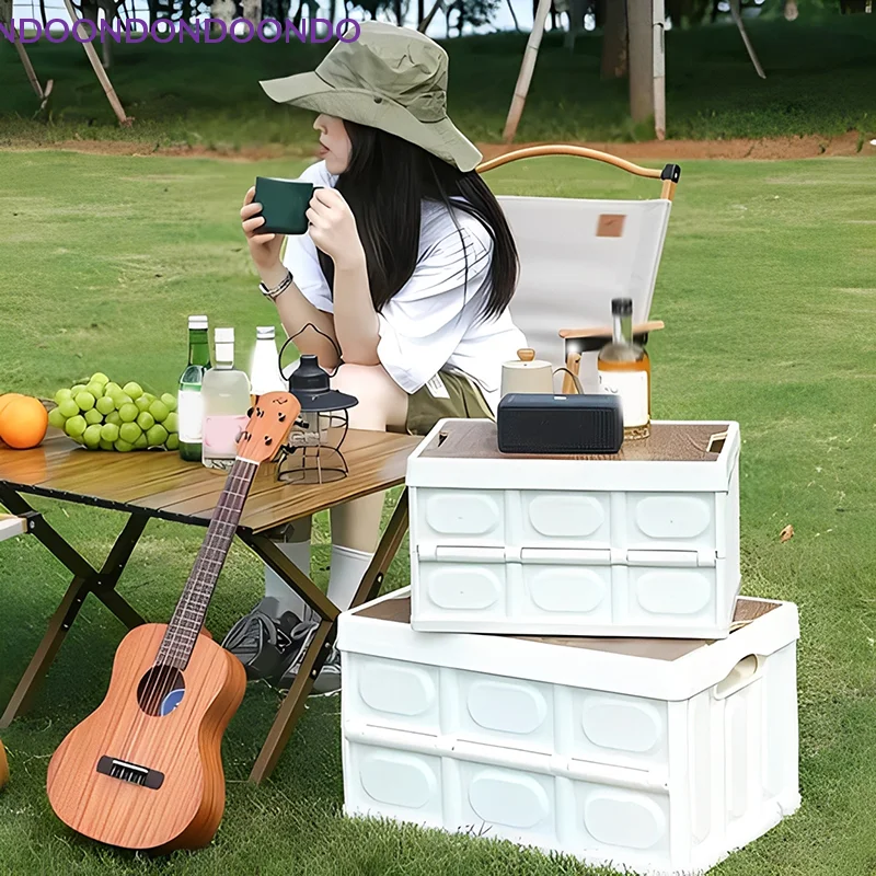 

Портативный складной ящик для хранения с высокой несущей способностью, ручной органайзер для снаряжения для активного отдыха