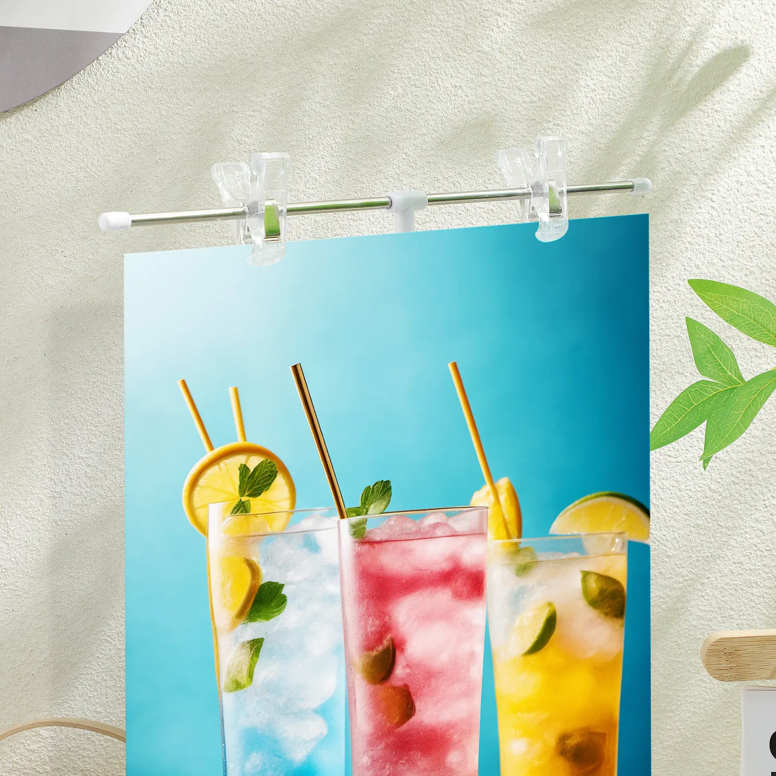 

2Pcs Versatile Display Stand Adjustable Poster Holder for Banner Sign Holder Floor Table Top Commercial Advertising Rack Indoor