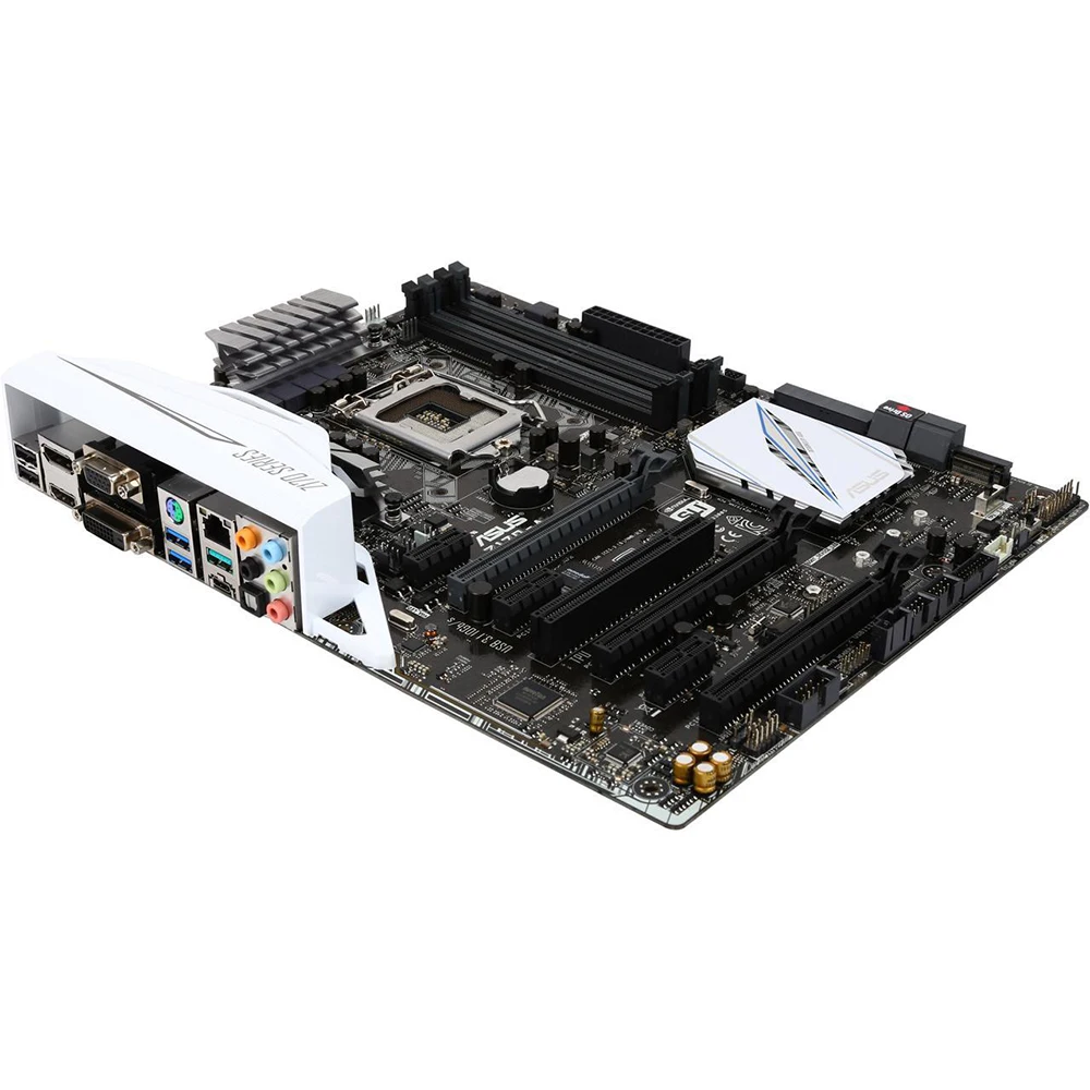 Scheda madre ASUS Z170-A con CPU i5 6500 supporta CPU LGA 1151 i3 7100, Intel Z170, 4 xddr4 64GB ,PCI-E3.0 6xsata III USB3.1 ATX.