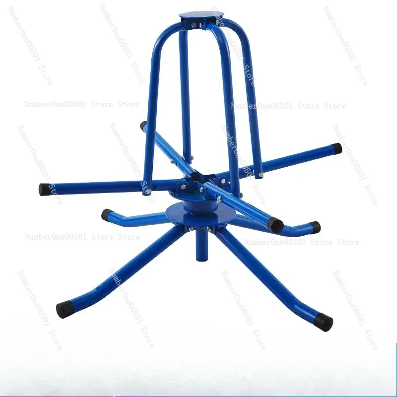

Heavy Duty Dual Bearing Elevator Wire Dispenser Folding Cable Reel Stand for Speed Limiter Steel Rope Uncoiling Storage
