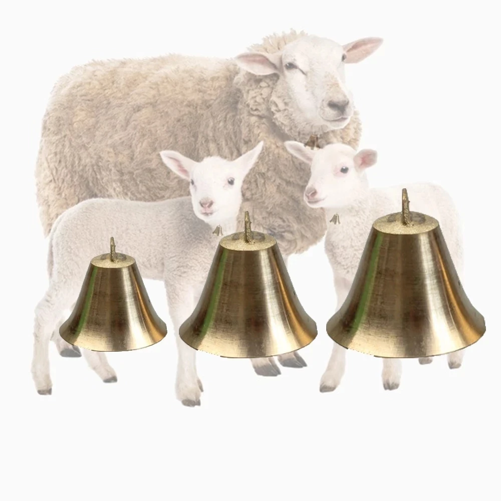 1pc Cow Horse Sheep Dog Grazing Copper Bells Small Large Thickened Cattle Sheep Antique Bells Animal Prevent The Loss Alloy Bell
