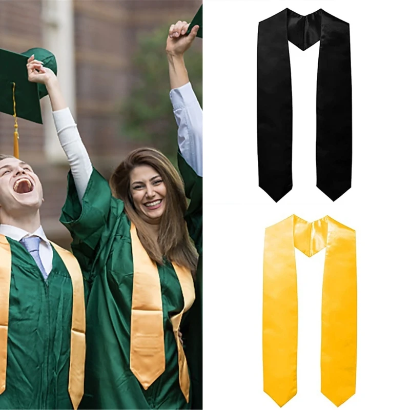 150cm Graduation Season College Teens Graduation Stole Sash for Academic Commencements Etiquettes Belts Party Decors