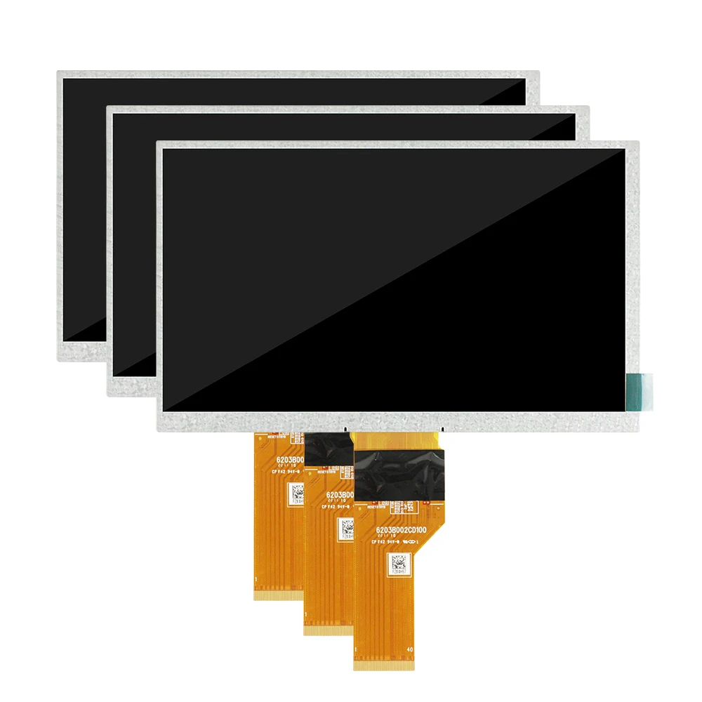 Painel LCD de Innolux para o carro, DVD, navegação de GPS, NJ070NA-23A, 1024X600, LVDS, 40P, 800x480, 7"