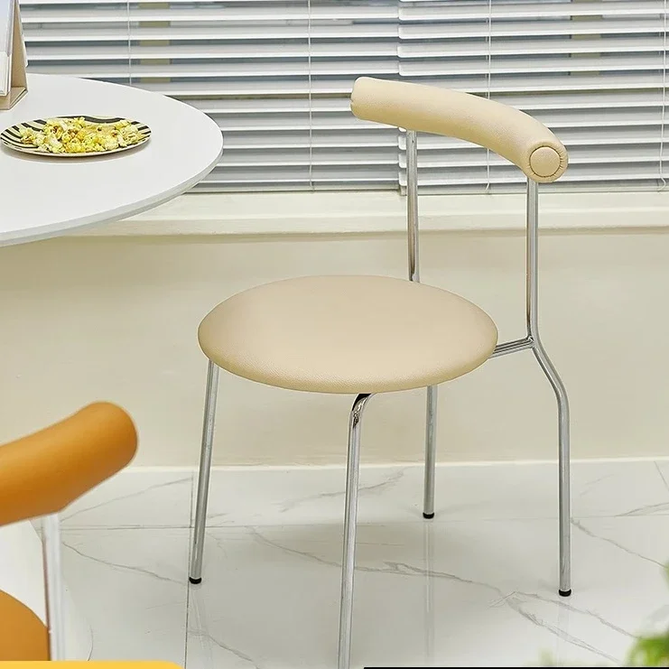 الشمال الحديثة ضوء الفاخرة مريحة الظهر الطعام كرسي غرفة المعيشة المنزلي كراسي الترفيه مقهى بسيط الإبداعية كراسي الطعام #1
