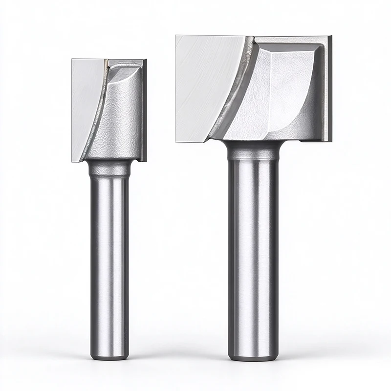 6mm Shank Bottom Cleaning Router Bit Solid Carbide Woodworking Surfacing Milling Cutter Cnc Engraving Bit for Wood Mdf Spoilboard
