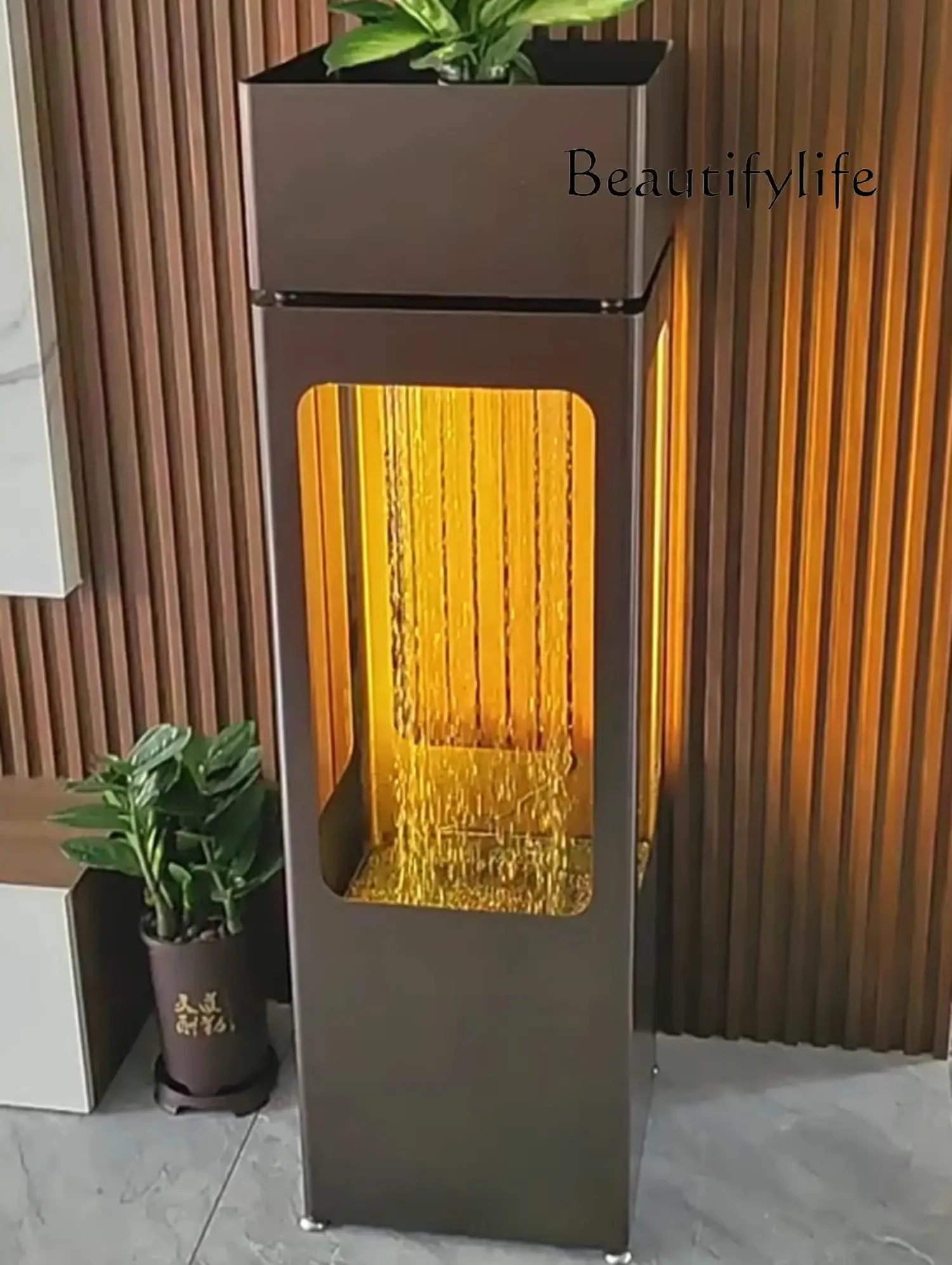 

Light luxury floor ornaments, flowing water fountain circulating water entrance decoration, high-end water features