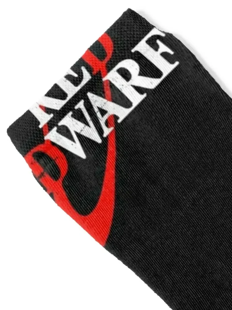 Distressed Red Dwarf Logo Socks happy moving stockings golf Running Socks Women's Men's