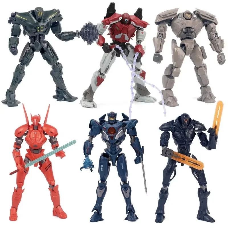 Hot 17cm Pacific Rim 2 Gipsy Avenger Action Figures Movable Model Mech Robot Obsidian Fury Saber Athena Collectible Model Toys