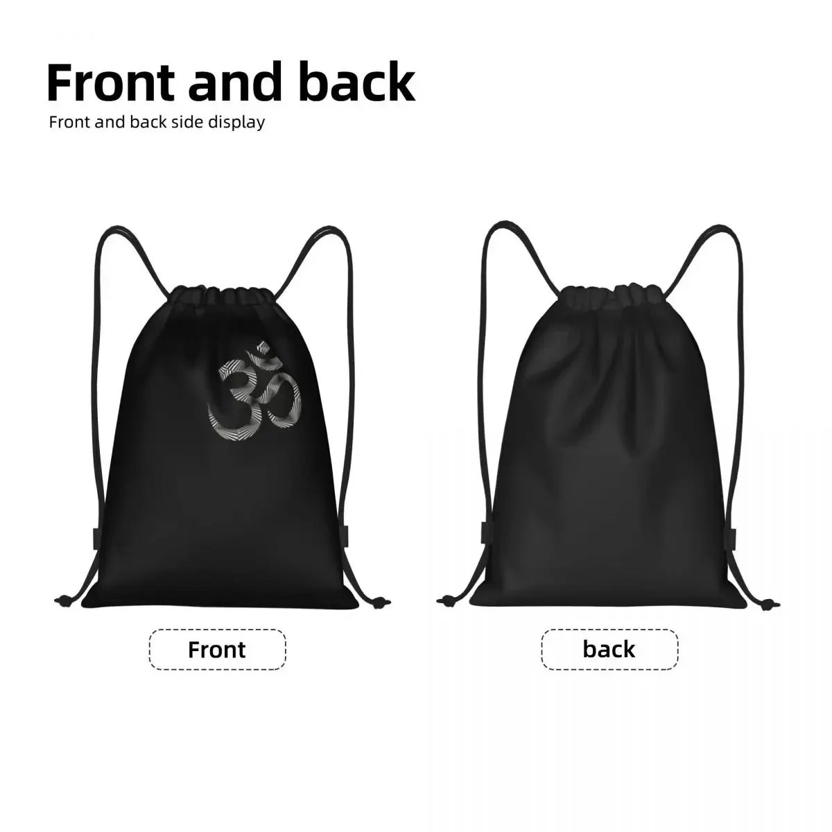 Spiritual Om Mandala Drawstring Bag for Training Yoga Backpacks Men Women Yoga Meditation Buddhism Aum Sports Gym Sackpack