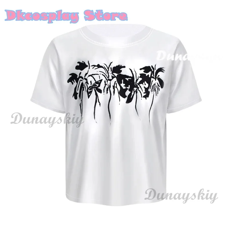 영화 내 잘못 코스프레 쿨파 미아 드레스 그래피티 롱 티셔츠 벨트 백 할로윈 파티 코스프레 여성용 참신 캐주얼 의상