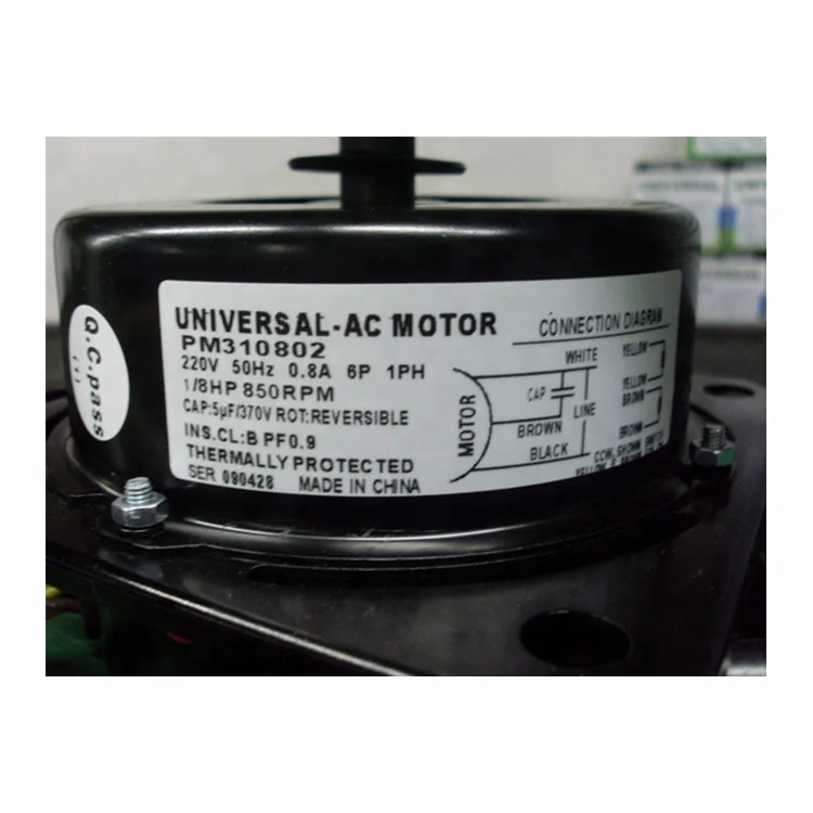 

Fan Motor PM 310802 UNIVERSAL AC MOTOR 850RPM