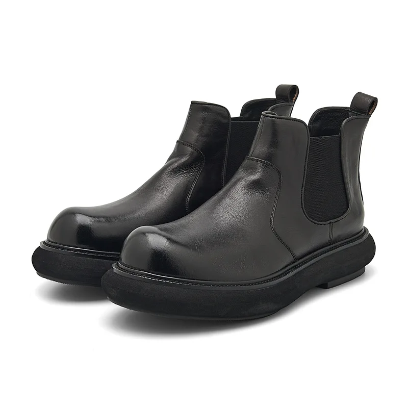 2026 الخريف الشتاء الرجعية الرجال أحذية الرجال أحذية قصيرة غير رسمية في الهواء الطلق