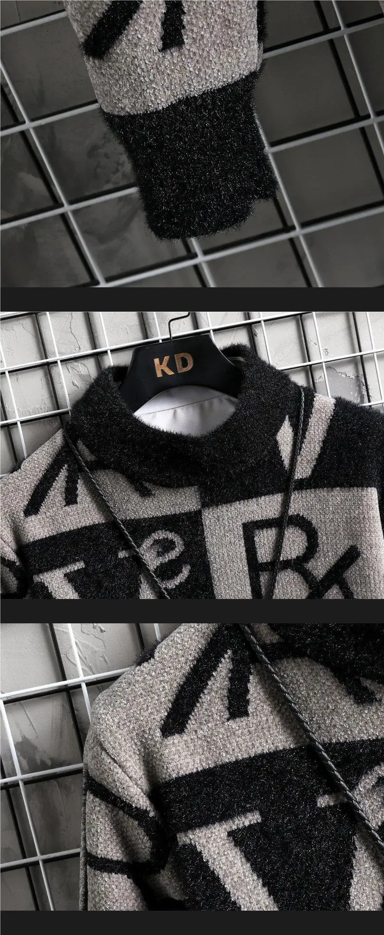 Fashion O-Neck Pullovers Men's Autumnr Winter Thicken Warm Knitwear Jumpers Y2k Streetwear Long Sleeve Knitted Sweaters for Men