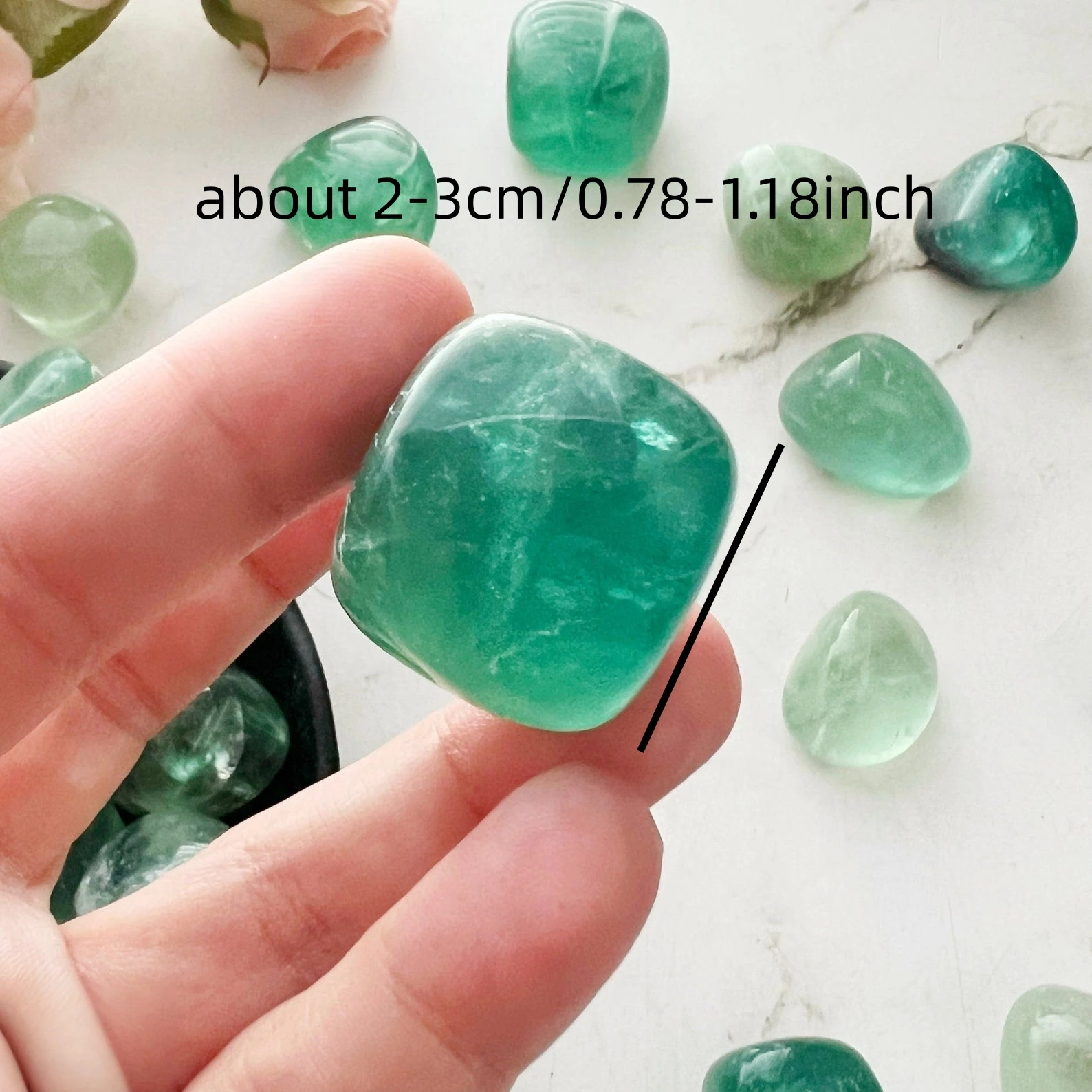 أحجار الفلوريت الخضراء الطبيعي - مراجعة Gemstone Polishing Kit وسعره