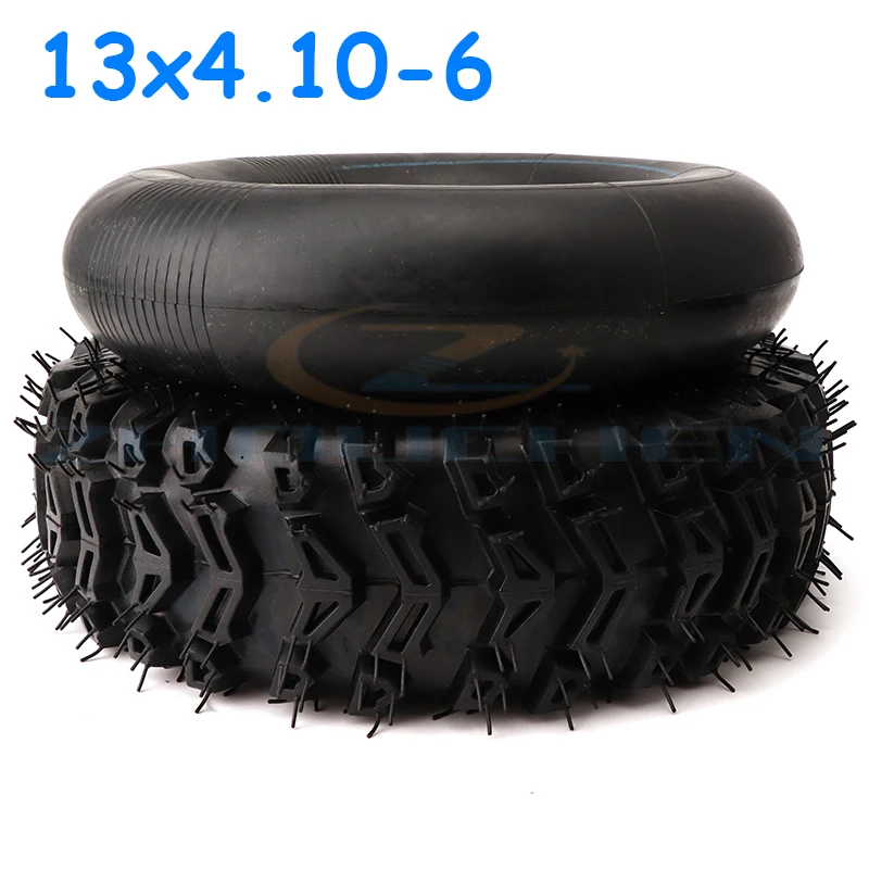 13x4.10-6 Tubeless Snow Tires Are Suitable for Small Bikes ATV Go Kart Mini Quad 47cc 49cc Snowmobile 