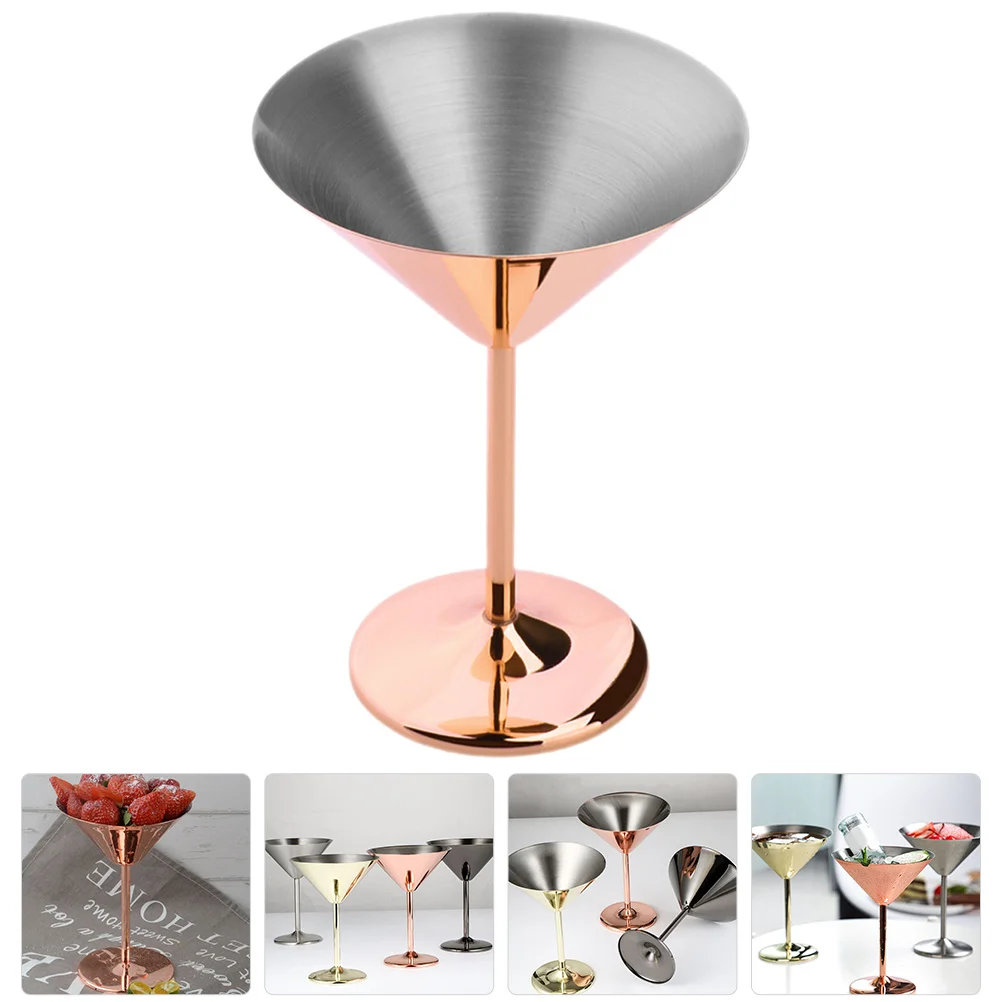 

Stainless Steel Cocktail Cup 12 Oz Fine Texture Lightweight Party Goblet for Wine Birthday Dinner Theme Events Metal Drinking