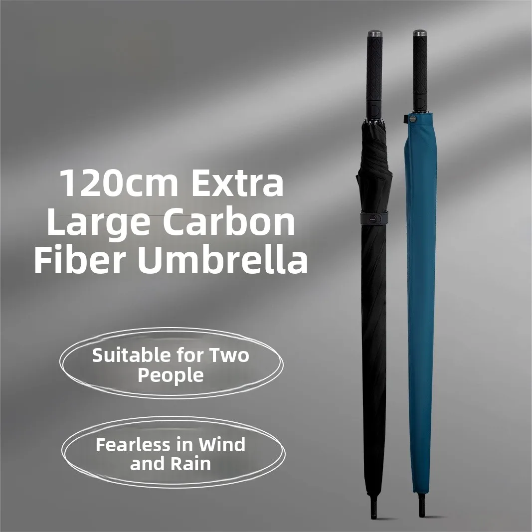 

Ультралегкий карбоновый зонт для гольфа, большой (120 см), ветрозащитный, с длинной ручкой, прямой, с напечатанным логотипом, для дома и сада