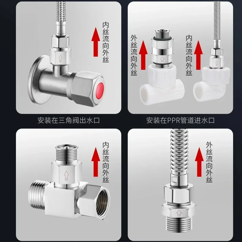 G 1/8"  1/4" 3/8" 1/2" 3/4" 1" BSPP Male Female 304 Stainless Steel Hydraulic Mechanical One-way Check Valve Steam Water - view 4