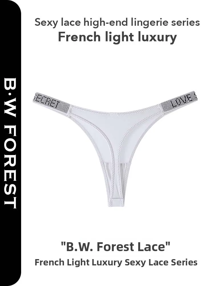 مثير منخفضة الخصر Fitn الملابس الداخلية النسائية الماس T-Panties Qui-Dry ملابس داخلية قطنية Faionable بيكيني ملخصات B · WFOREST