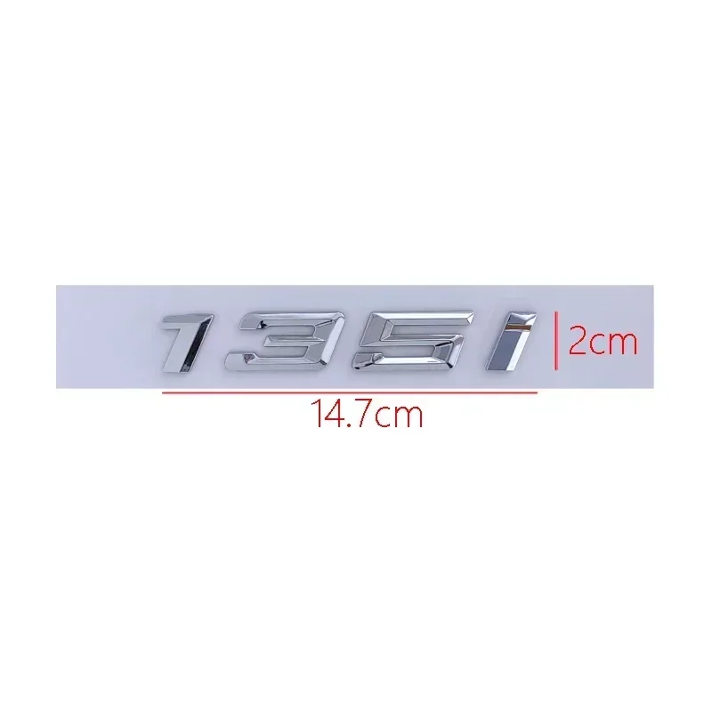 Chrome Black Trunk Letters for BMW 120i 220i 320i 325i 330i 520i 525i 530i 535i 640i 740i Emblems Badges Sticker Accessories