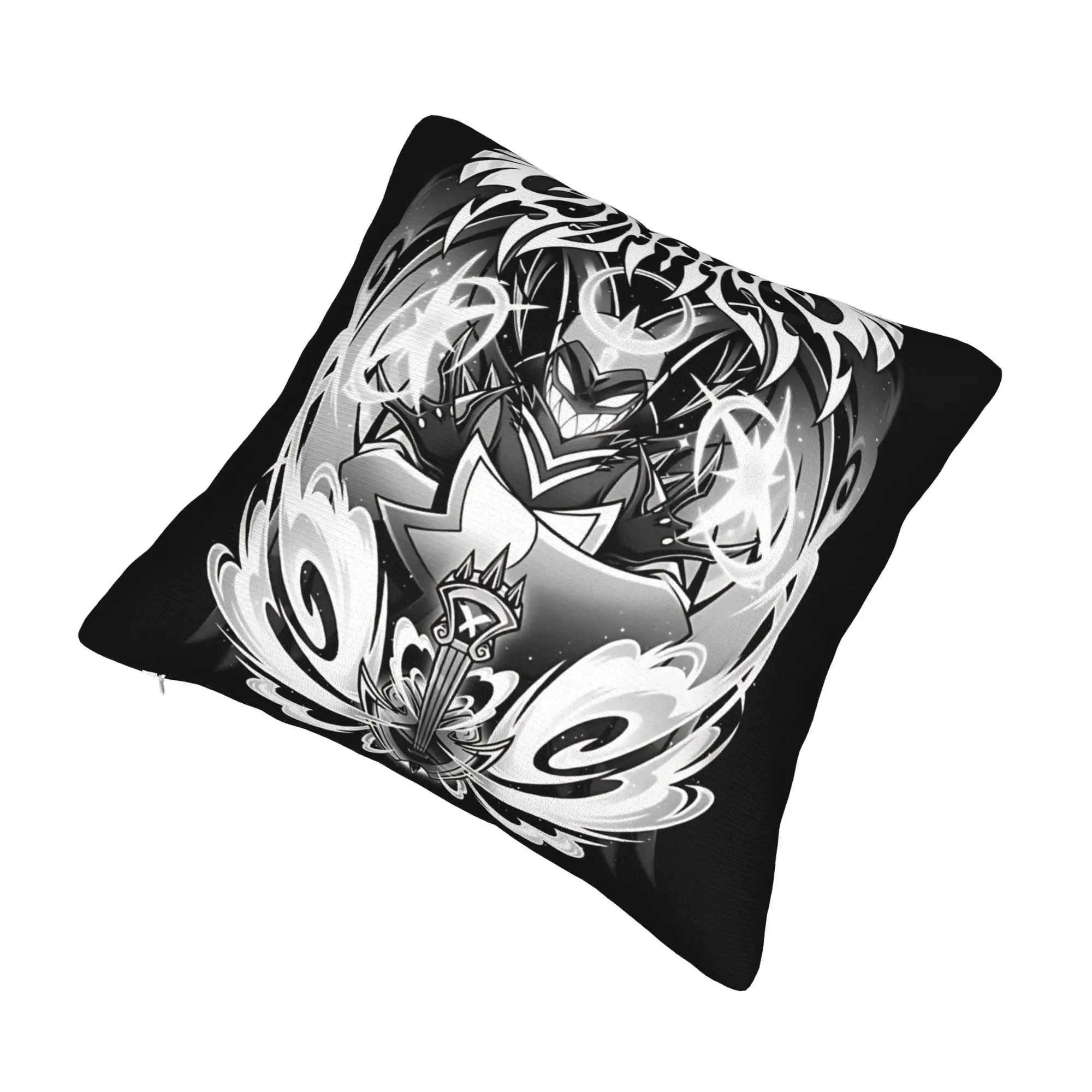 Hazbined Hoteled Adam Metal Pillowcase Printed Polyester Cushion Cover Decorations  Throw Pillow Case Cover Home Square 45X45cm