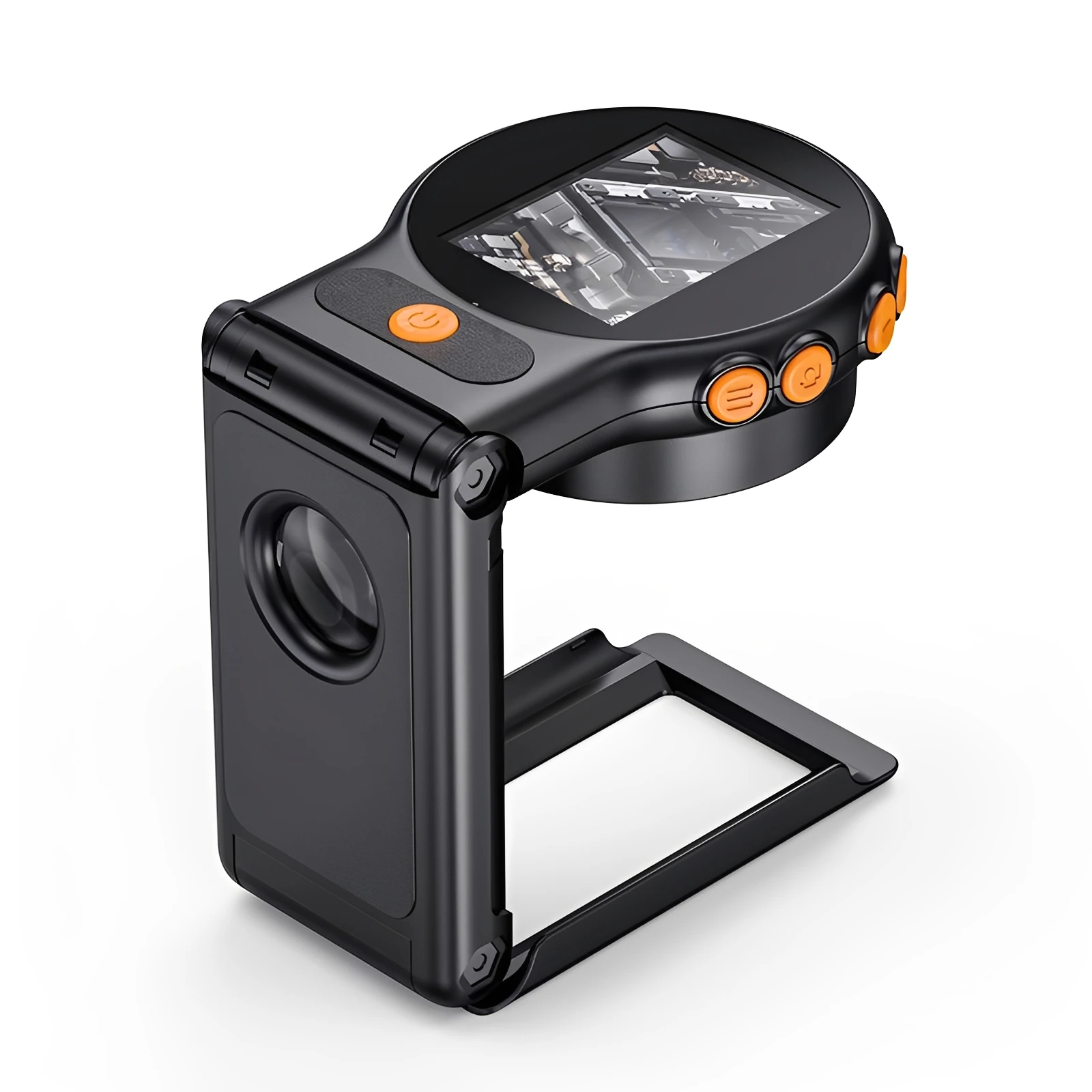 Handheld Folding Stand Digital Microscope Autofocus 500X with 8 leds 2MP Video Microscopes Magnifying Glass for Home Office