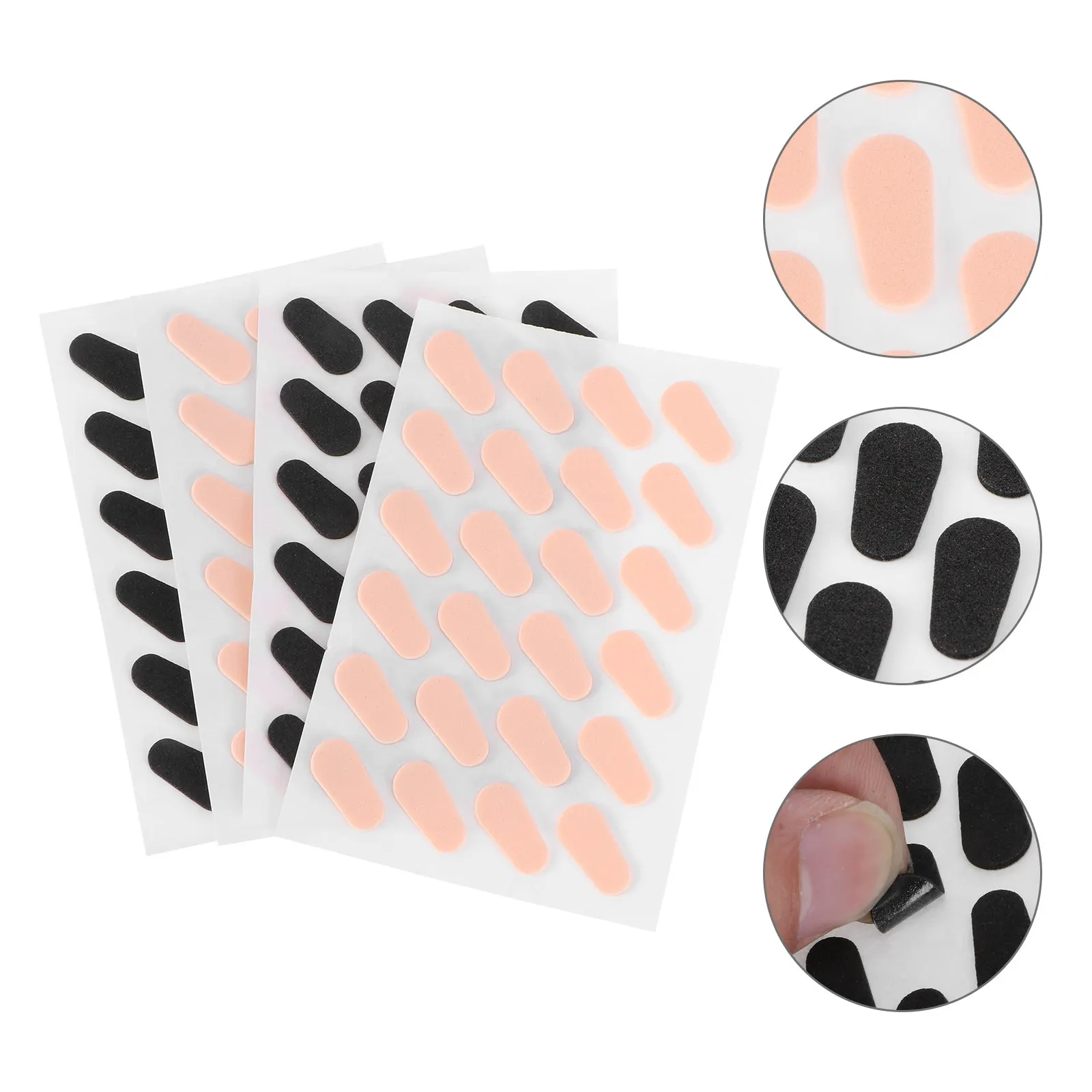 

48 пар накладок на нос для очков, противоскользящие, самоклеящиеся, из ЭВА, улучшают прилегание, снижают давление, комфортные для пользователей очков при близорукости