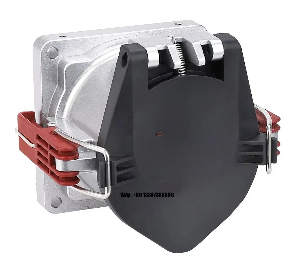 High Current Industrial Extension Socket 4-Core 5-Pole 200A/250A/400A Capacity UK/US/EU Plug Compatible Outdoor Connectors