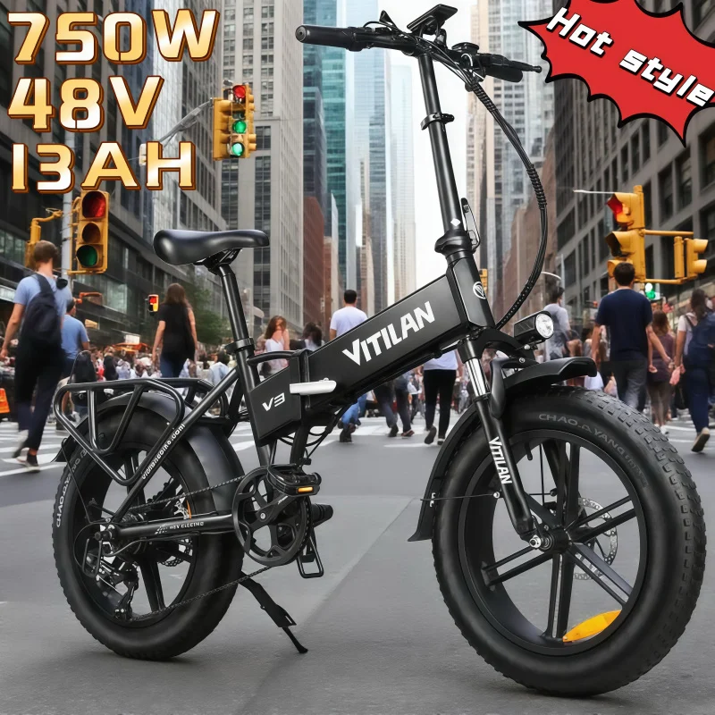 

2025 hit 20-inch 750W motor 48V 13AH battery maximum speed 35/h folding urban scooter