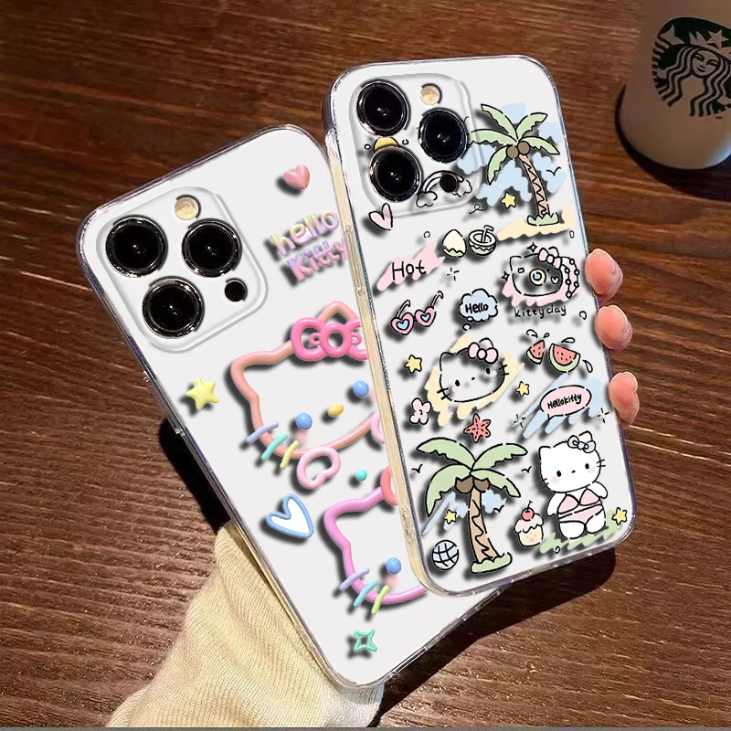 hello kitty cute Soft Case for Moto G4 Plus G41 G5 Plus G50 G51 G5S G6 Play G60 G7 Power G71 G5 G9