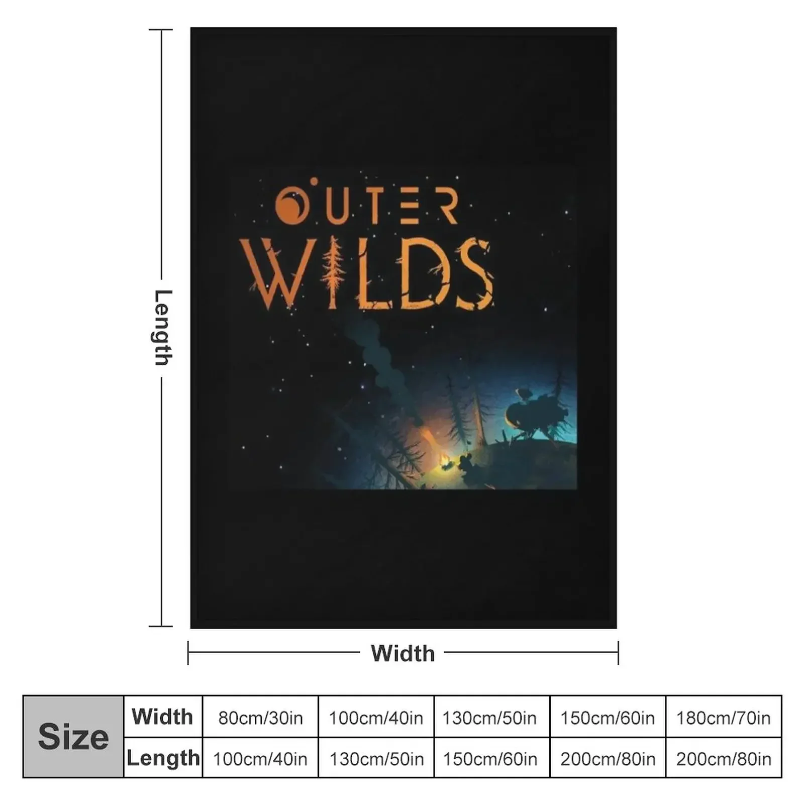 Outer Wilds Outer Throw Blanket for sofa Custom Flannel manga Blankets