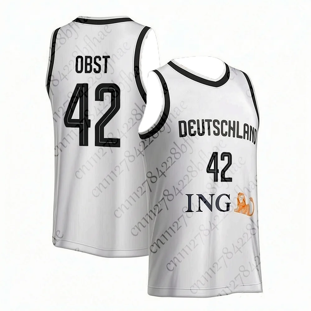 Sommer-Sportwettkampf Deutsches Basketball-Tanktop Schnell Trocknend Atmungsaktiv Outdoor Dünnes Athletik-Oberteil für Erwachsene und Kinder – Detail 2